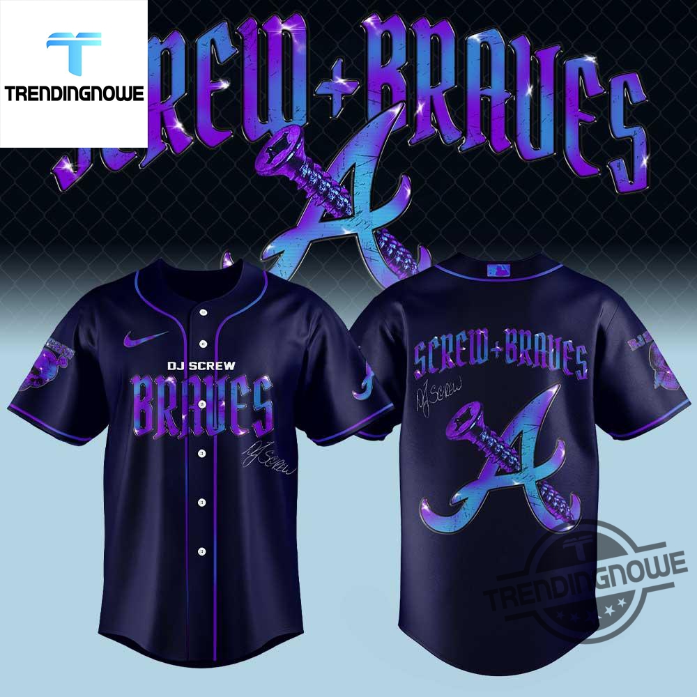 Atlanta Braves Honor All Time Dj Screw Signature 2025 Baseball Jersey 7 Atlanta Braves Honor All Time DJ Screw Signature 2025 Baseball Jersey