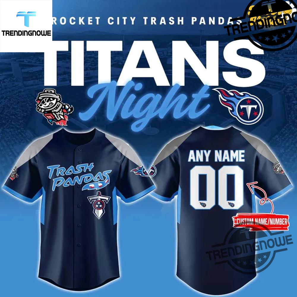 "2025 Apparel: Benson Boone Shirts and Exclusive Baseball Jerseys" 10 Rocket City Trash Pandas Tennessee Titans Night 2025 Baseball Jersey