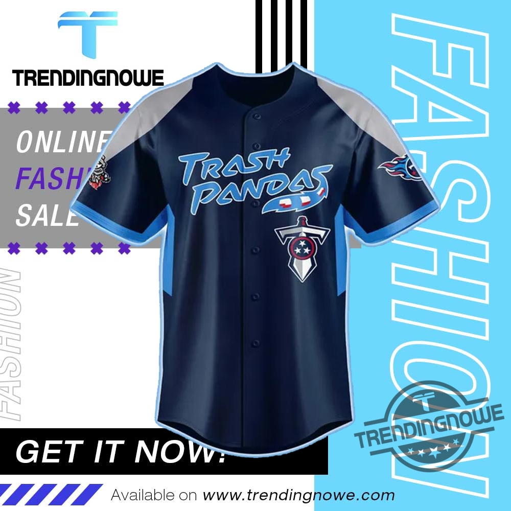 Rocket City Trash Pandas Tennessee Titans Night 2025 Baseball Jersey 9 Rocket City Trash Pandas Tennessee Titans Night 2025 Baseball Jersey