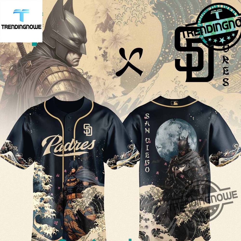 "2025 Apparel: Benson Boone Shirts and Exclusive Baseball Jerseys" 20 San Diego Padres Batman Night 2025 Baseball Jersey