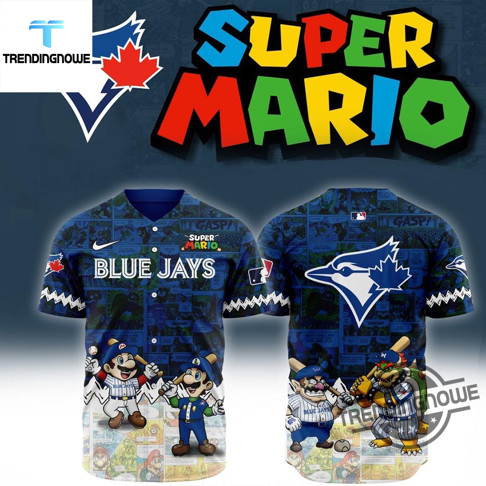 "Top 2025 Limited Edition Baseball Jerseys: Celebrate with Style!" 8 Mlb Toronto Blue Jays Super Mario 2025 Baseball Jersey