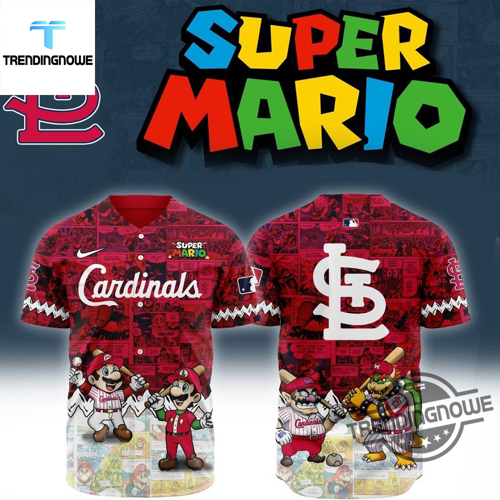 "Top 2025 Limited Edition Baseball Jerseys: Celebrate with Style!" 11 Mlb St Louis Cardinals Super Mario 2025 Baseball Jersey