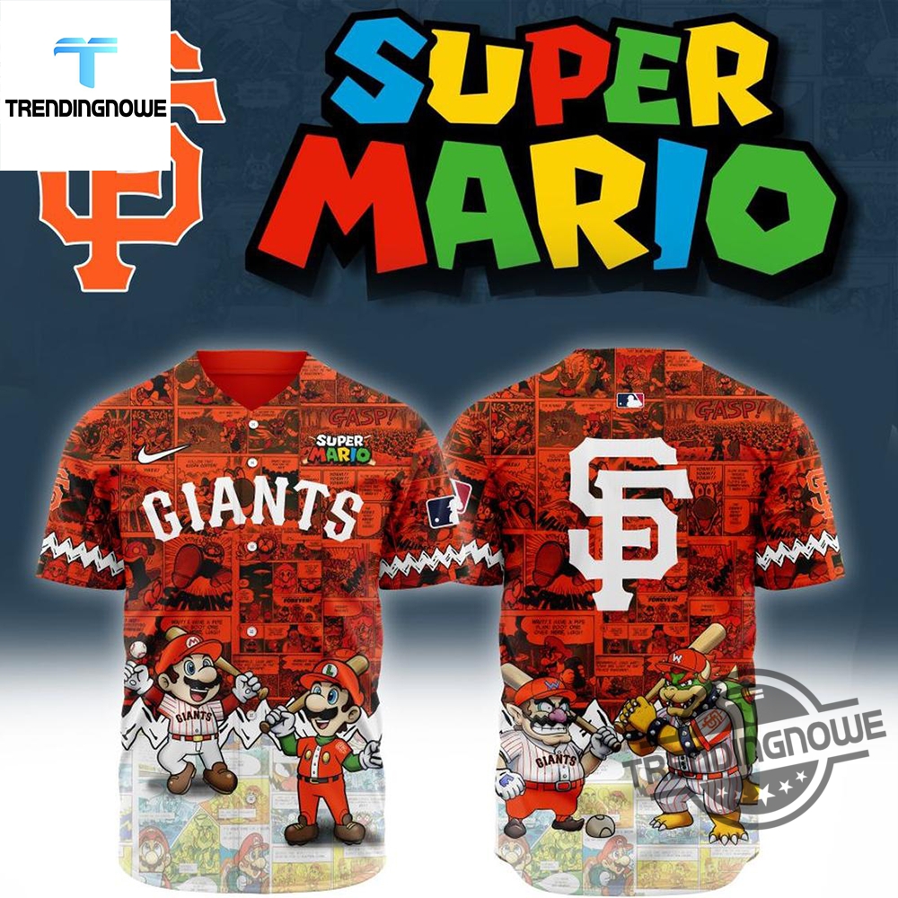 "Top 2025 Limited Edition Baseball Jerseys: Celebrate with Style!" 13 Mlb San Francisco Giants Super Mario 2025 Baseball Jersey