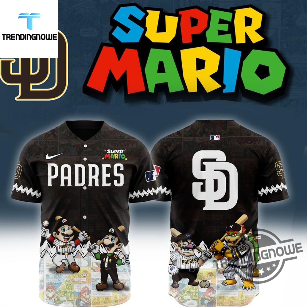 "Top 2025 Limited Edition Baseball Jerseys: Celebrate with Style!" 14 Mlb San Diego Padres Super Mario 2025 Baseball Jersey