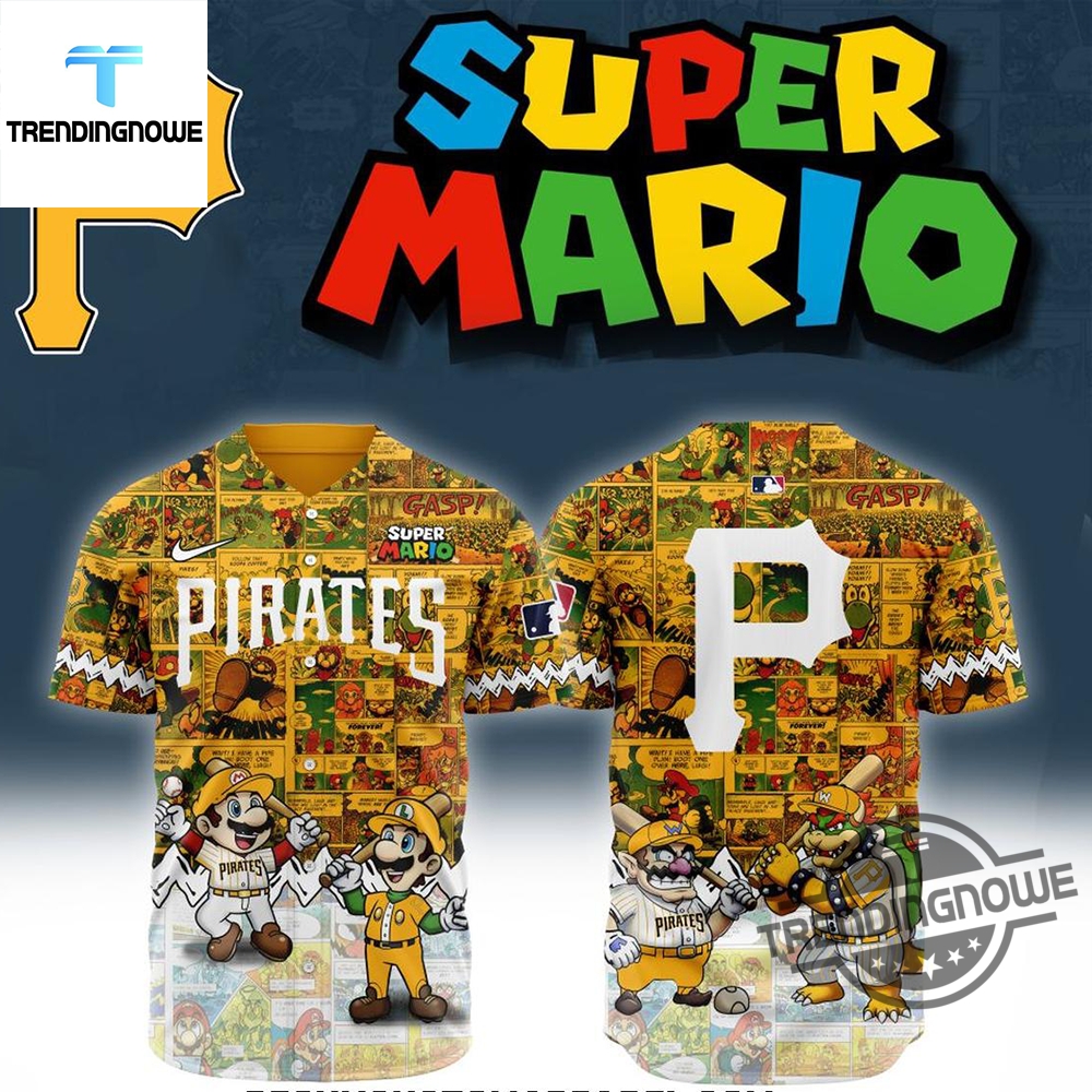 "Top 2025 Limited Edition Baseball Jerseys: Celebrate with Style!" 15 Mlb Pittsburgh Pirates Super Mario 2025 Baseball Jersey