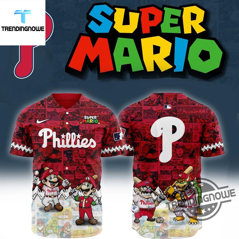 Mlb Philadelphia Phillies Super Mario 2025 Baseball Jersey 5 MLB Philadelphia Phillies Super Mario 2025 Baseball Jersey