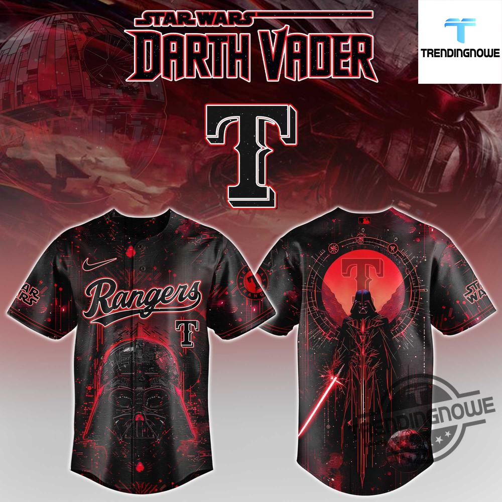 Star Wars Darth Vader Texas Rangers 2025 Baseball Jersey 7 Star Wars Darth Vader Texas Rangers 2025 Baseball Jersey