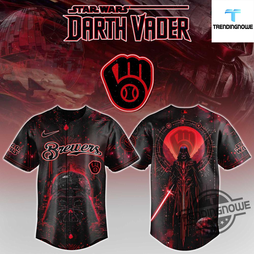 Star Wars Darth Vader Milwaukee Brewers 2025 Baseball Jersey 7 Star Wars Darth Vader Milwaukee Brewers 2025 Baseball Jersey