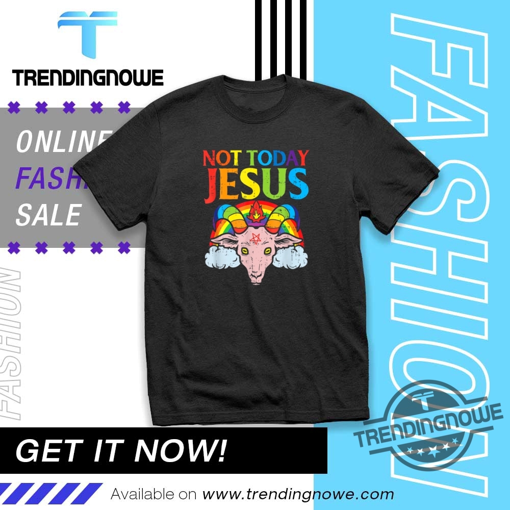 "Top Trendy Shirts: Popular Designs and Bold Fashion Statements" 9 Today Not Jesussatan Goatsatanic Rainbow Satanism Shirt