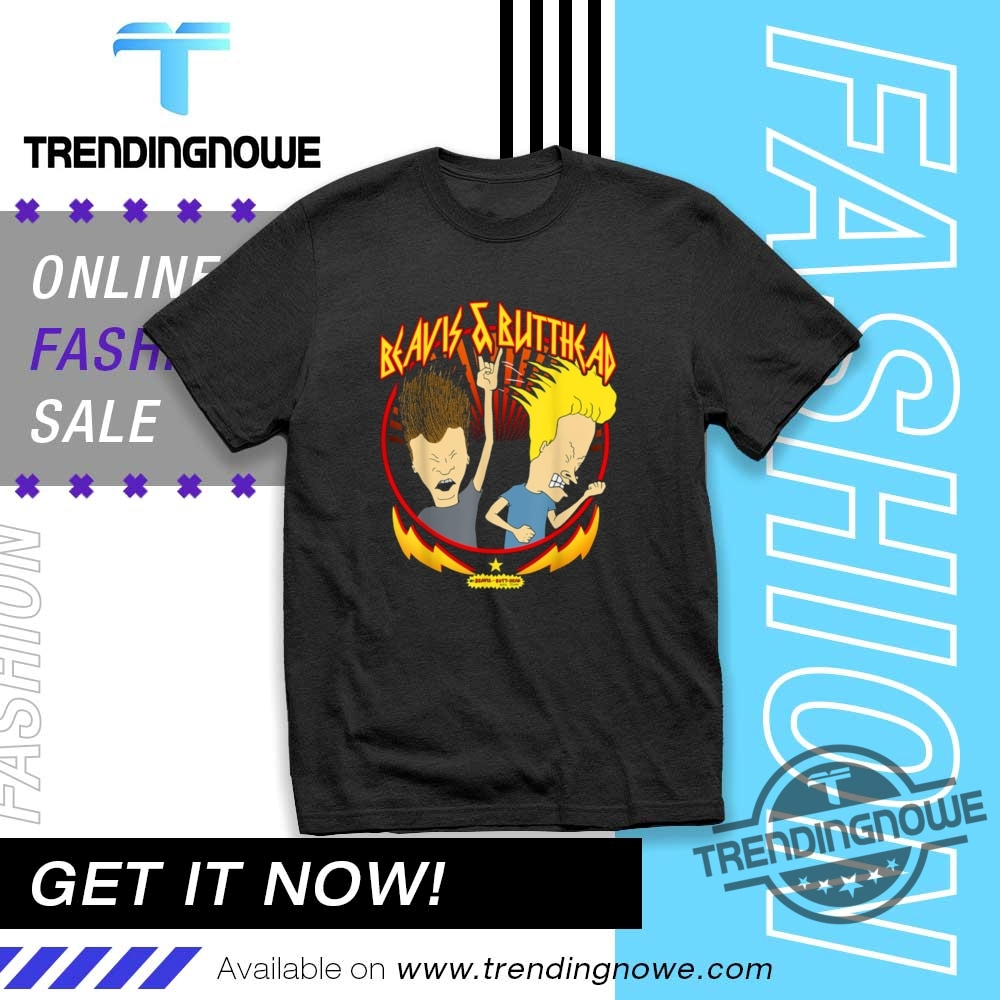 "Top Trendy Shirts: Popular Designs and Bold Fashion Statements" 11 Beavis And Butt Head Metal Colors Rock Out Shirt