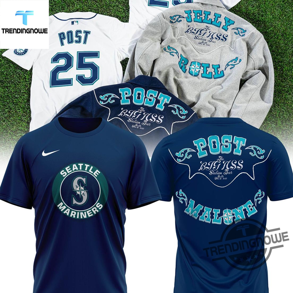 Seattle Mariners Mix Post Malone Tour 2025 Shirt Hoodie 7 Seattle Mariners Mix Post Malone Tour 2025 Shirt Hoodie