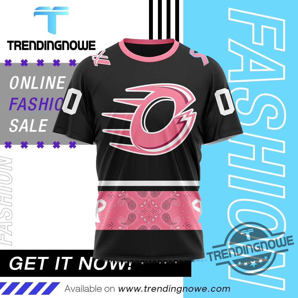 "Top Trendy Hats and Shirts for 2025: Styles and Teams" 8 Ottawa Charge Pwhl Pink Paisley Fights Breast Cancer Shirt Hoodie