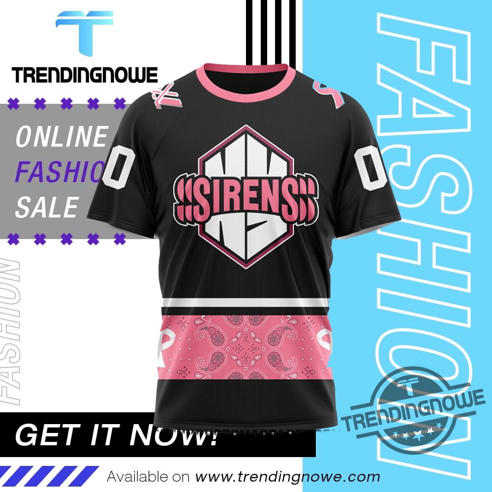 New York Sirens PWHL Pink Paisley Fights Breast Cancer Shirt Hoodie 8 New York Sirens PWHL Pink Paisley Fights Breast Cancer Shirt Hoodie