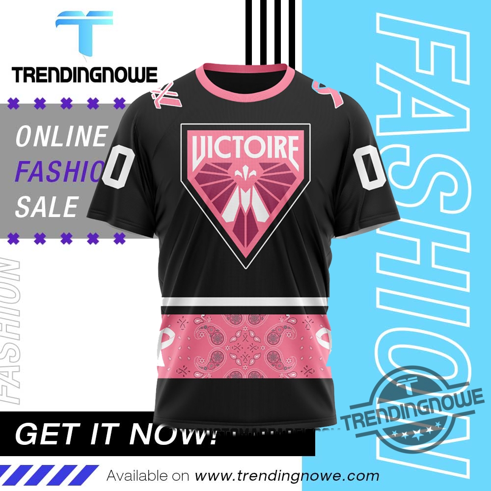 Montreal Victoire Pwhl Pink Paisley Fights Breast Cancer Shirt 8 Montreal Victoire PWHL Pink Paisley Fights Breast Cancer Shirt Hoodi