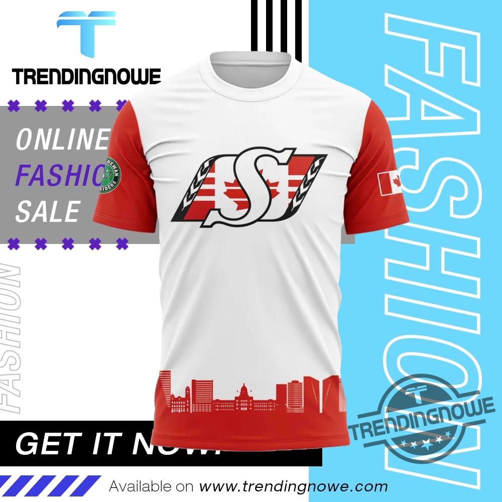 "Top 2025 Jerseys: Mariners, Rockets, Rangers & Roughriders Fashion" 6 Saskatchewan Roughriders Canada Day 2025 Shirt