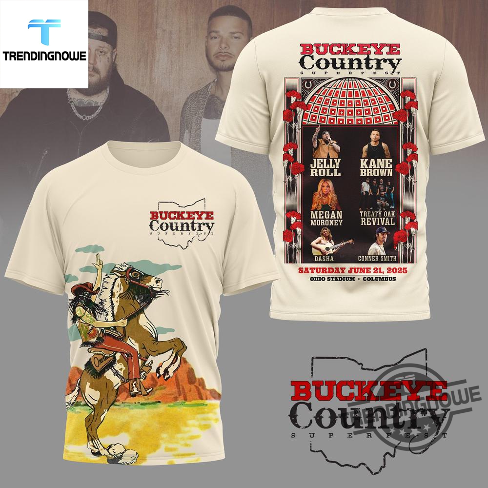 Buckeye Country Superfest 2025 Ohio Stadium Shirt trendingnowe 3