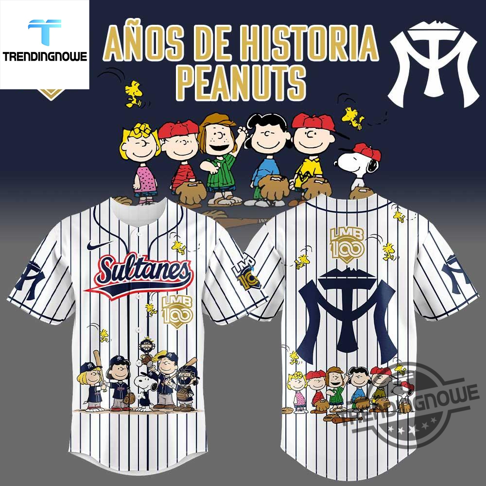 "Top 2025 Jerseys: Mariners, Rockets, Rangers & Roughriders Fashion" 16 Leones De Yucatan Peanuts Lmb 100Th Anniversary Baseball Jersey