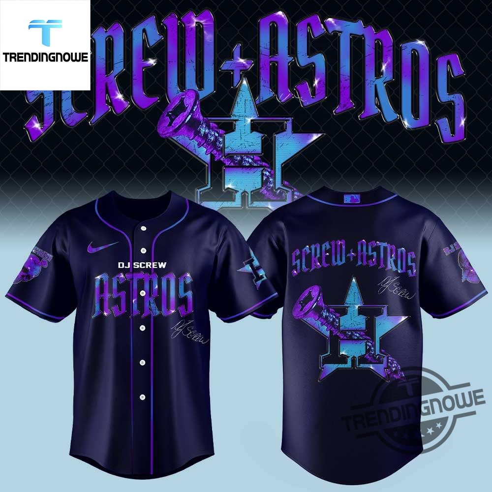 "Top 2025 Jerseys: Mariners, Rockets, Rangers & Roughriders Fashion" 17 Houston Astros Dj Screw Honor All Time 2025 Baseball Jersey