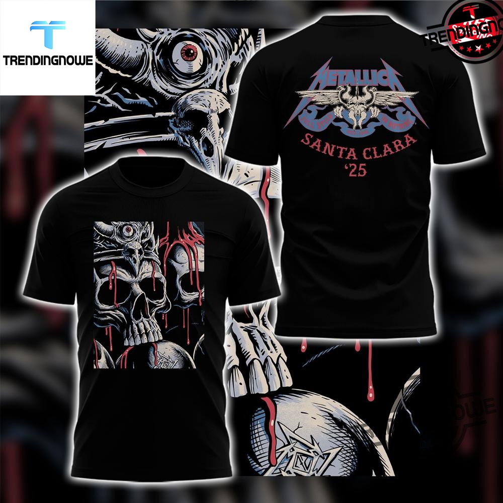 "Top 2025 Anime-Inspired Baseball Jerseys: Astros, Dodgers, Giants, Blue Jays" 16 Metallica M72 World Tour Santa Clara 2025 Shirt