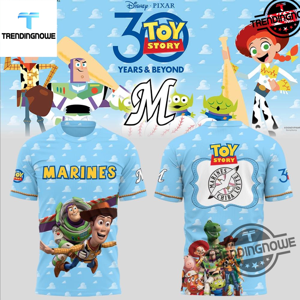 "Top 2025 Anime-Inspired Baseball Jerseys: Astros, Dodgers, Giants, Blue Jays" 17 Chiba Lotte Marines Toy Story 30 Years And Beyond Shirt