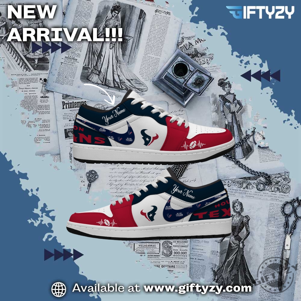 NFL Teams Personalized Air Jordan 1 Shoes 5 Houston Texans Nfl Football Personalized Air Jordan 1 Shoes