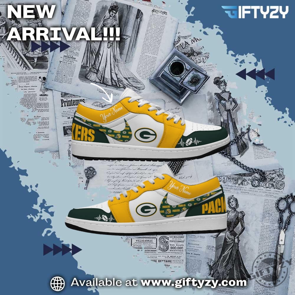 NFL Teams Personalized Air Jordan 1 Shoes 6 Green Bay Packers Nfl Football Personalized Air Jordan 1 Shoes
