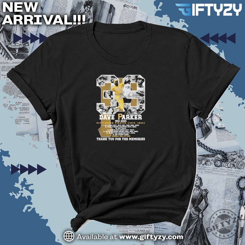 Dave Parker Baseball Hall Of Fame Thank You For The Memories Shirt 7 Dave Parker Baseball Hall Of Fame Thank You For The Memories Shirt