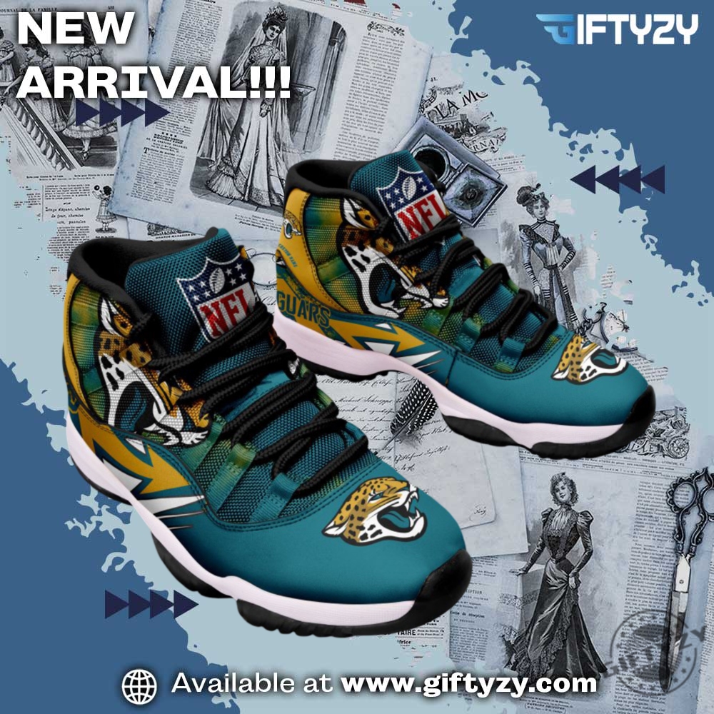 NFL Football Team Air Jordan 11 Shoes Sneaker 26 Jacksonville Jaguars Nfl Football Team Air Jordan 11 Shoes Sneaker