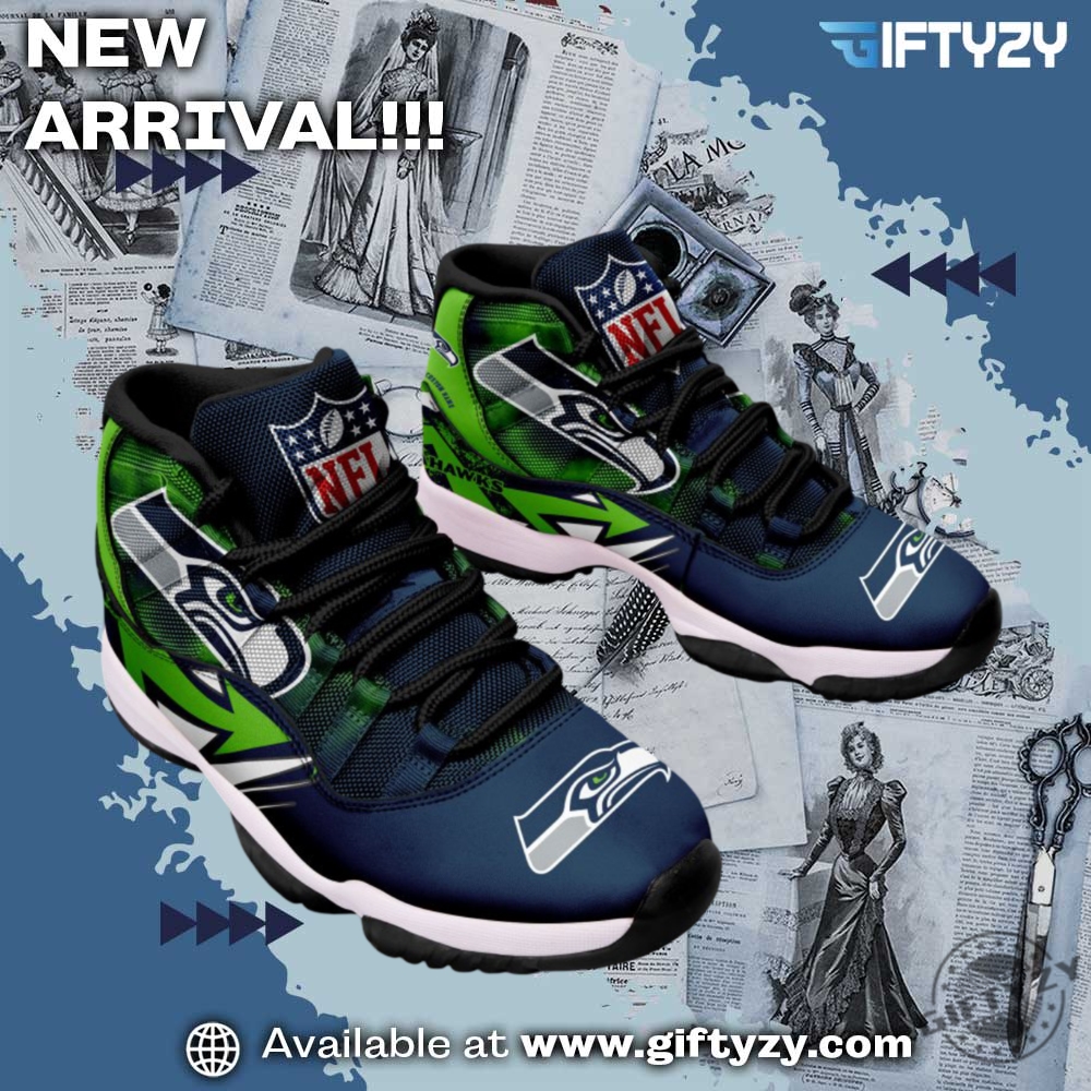 NFL Football Team Air Jordan 11 Shoes Sneaker 31 Seattle Seahawks Nfl Football Team Air Jordan 11 Shoes Sneaker