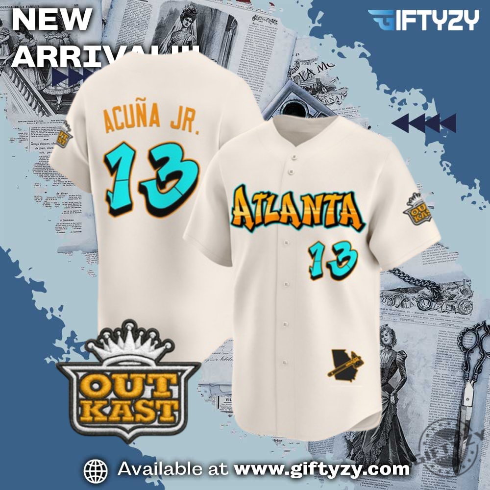 MLB 2025 Baseball Jersey 3 Mlb Acuna Jr. Atlanta Outkast Jersey