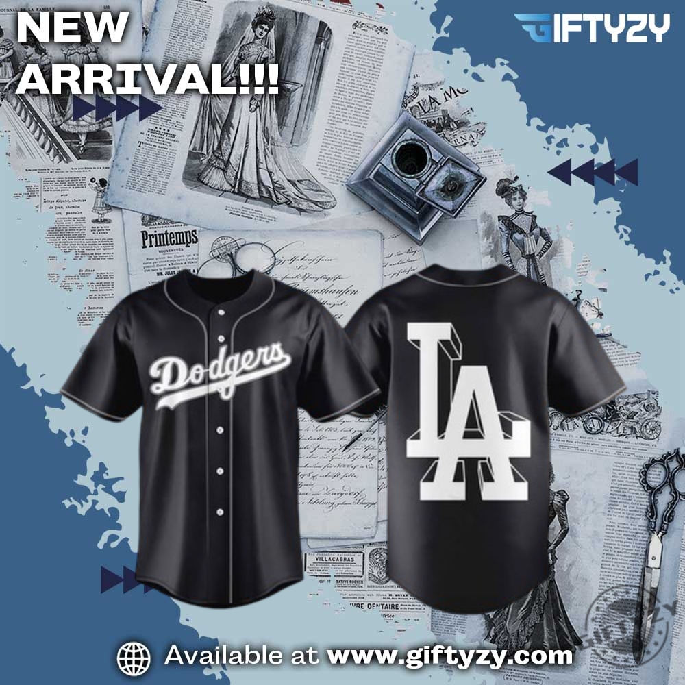 MLB 2025 Baseball Jersey 6 Mlb La Dodgers Black Lights Out Jersey