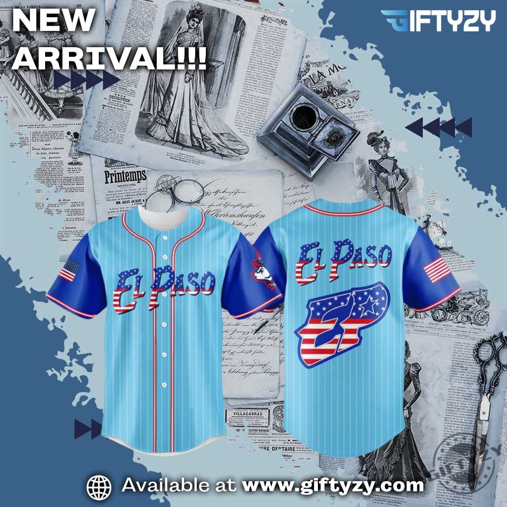 MLB 2025 Baseball Jersey 9 Mlb El Paso Chihuahuas Independence Day Jersey