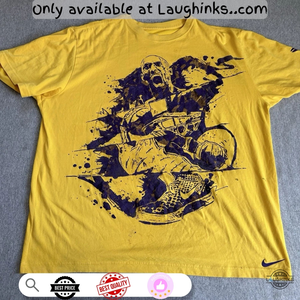 New Printed Kobe Bryant La Lakers Nike Yellow T Shirt Sweatshirt Hoodie Black Mamba Head 6 New printed Kobe Bryant LA LAKERS Nike Yellow T Shirt Sweatshirt Hoodie Black Mamba Head