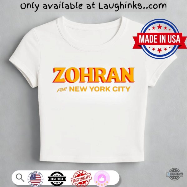 mayor mamdani 2025 vote zohran for new york city women baby tee shirt