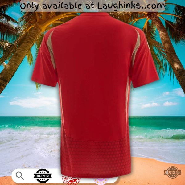 al ahly 2024 2025 red egyptian home football jersey shirt full printed