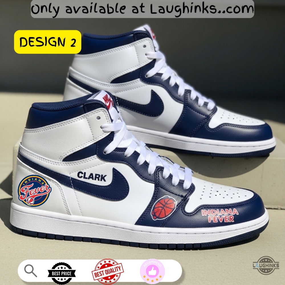 Caitlin Clark Indiana Fever Air Jordan 1 Custom Sneakers Shoes (choose a design number in note box below) 3 Caitlin Clark Indiana Fever Air Jordan 1 Custom Sneakers Shoes