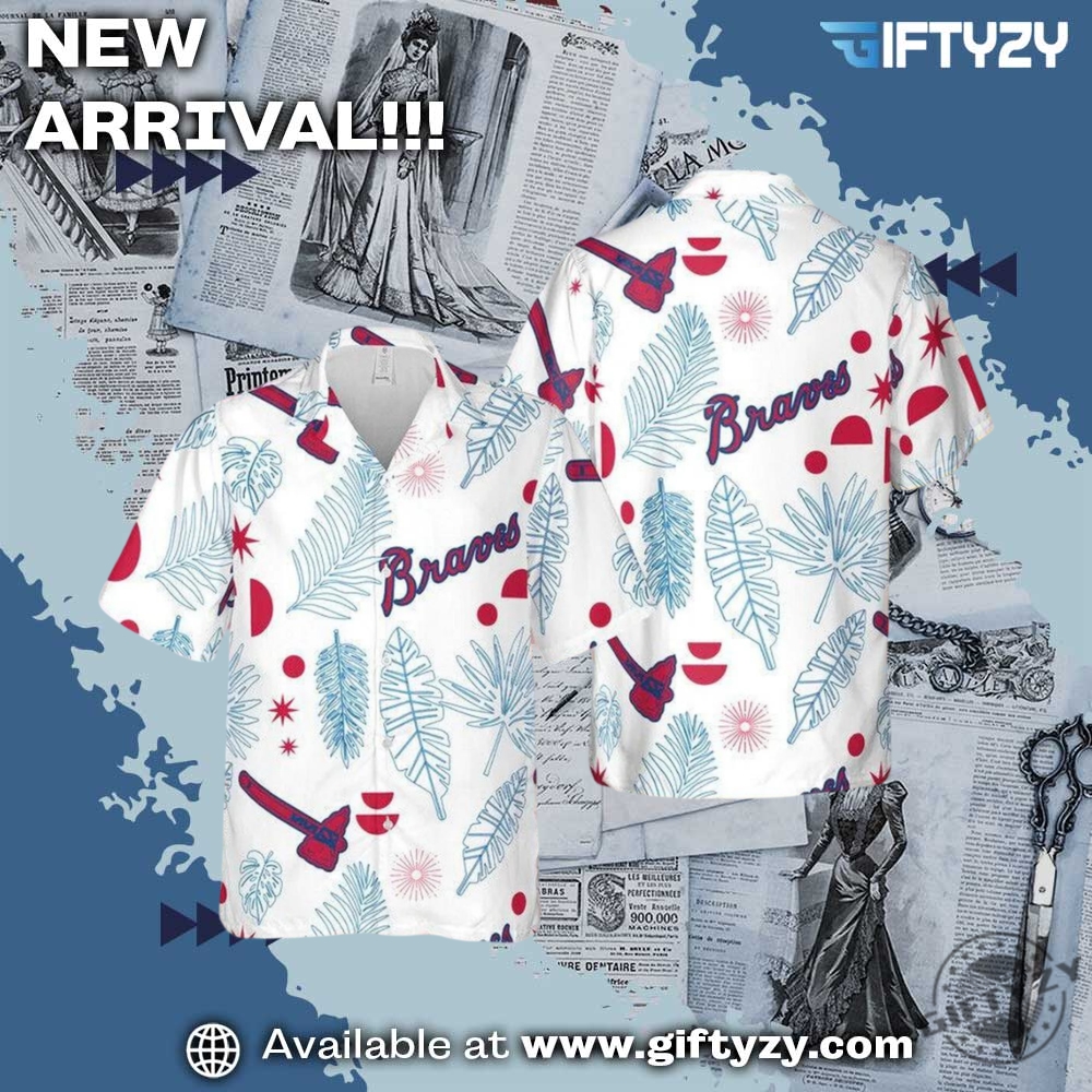 Mlb Atlanta Braves Retro Color Button Up 3D Shirt
