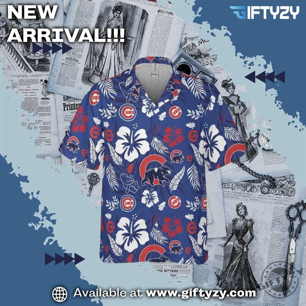 Chicago Cubs Hawaiian Button Down 3D Shirt
