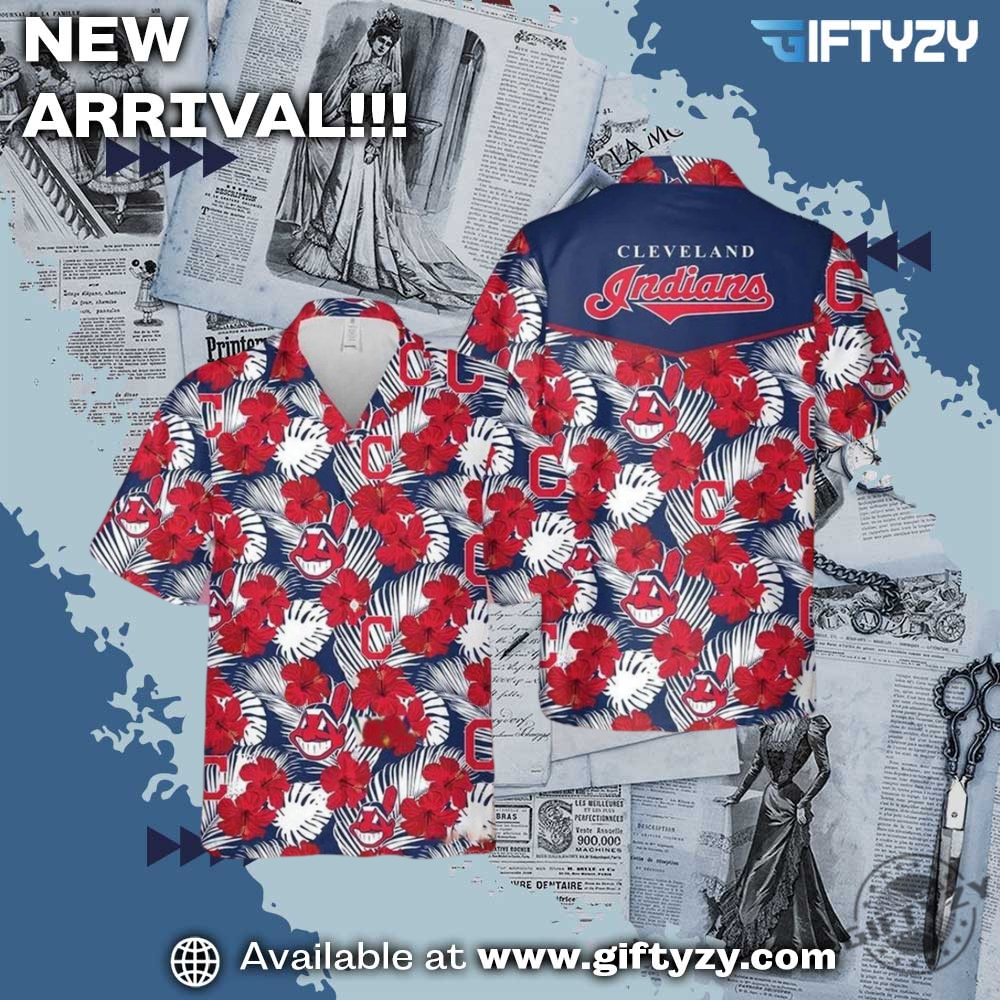 Cleveland Indians Mlb Hibiscus 3D Hawaiian Shirt