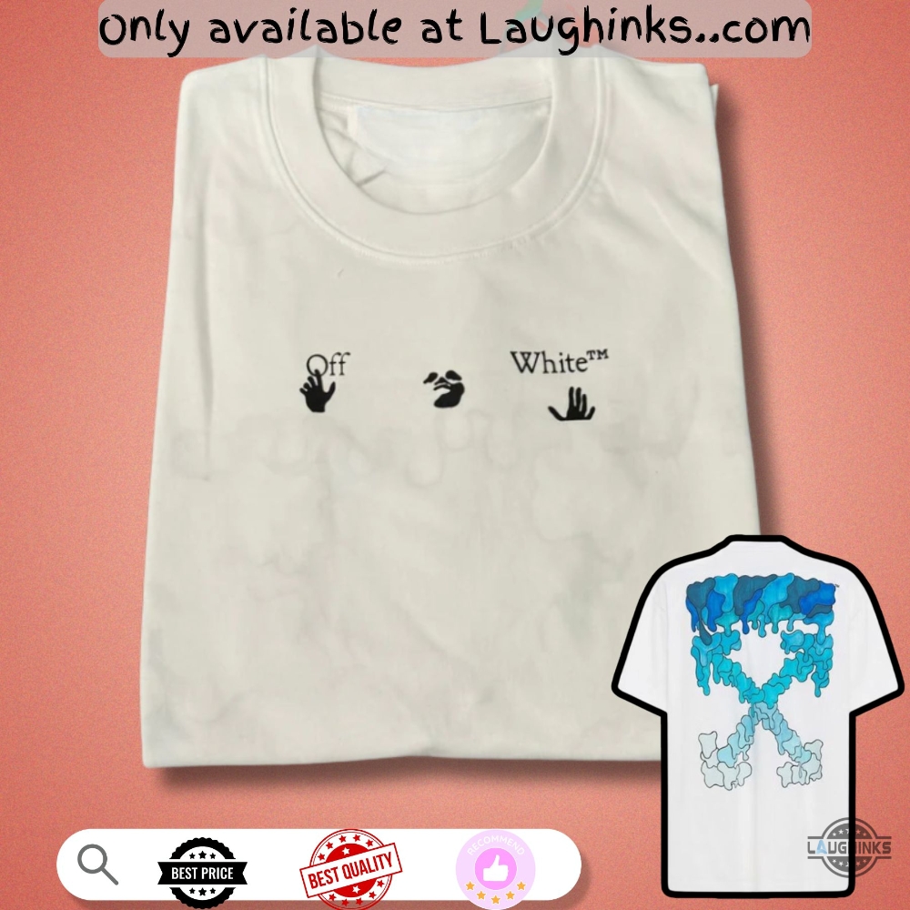 Love Island Harry Off White Blue Marker Graphic Tee Shirt Replica 4 Love Island Harry OFF WHITE Blue Marker Graphic Tee Shirt Replica