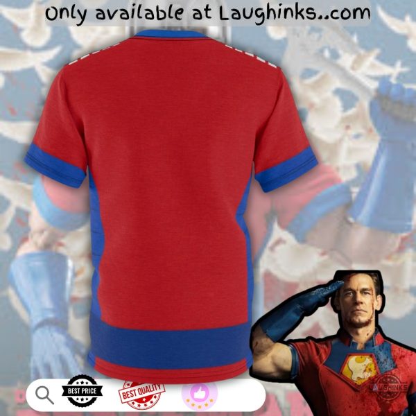 john cena the sucide squad peacemaker uniform cosplay costume halloween 3d shirt laughinks 2