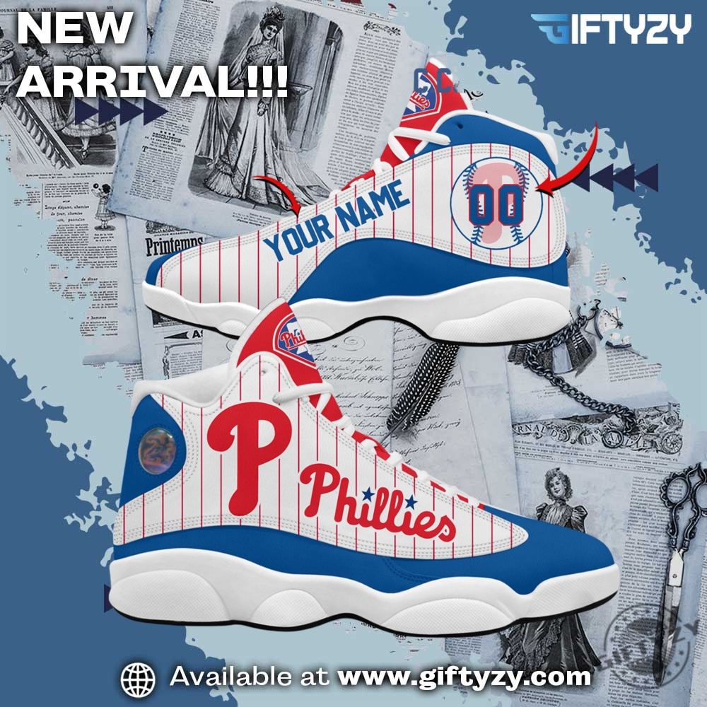 Philadelphia Phillies Mlb Baseball Team Love Personalized Air Jordan 13 Shoes giftyzy 1