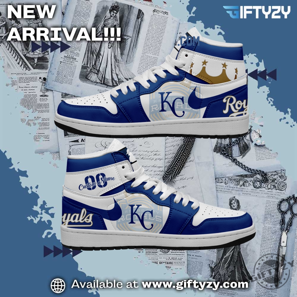 Kansas City Royals Mlb Baseball Team Personalized Air Jordan 1 Shoes