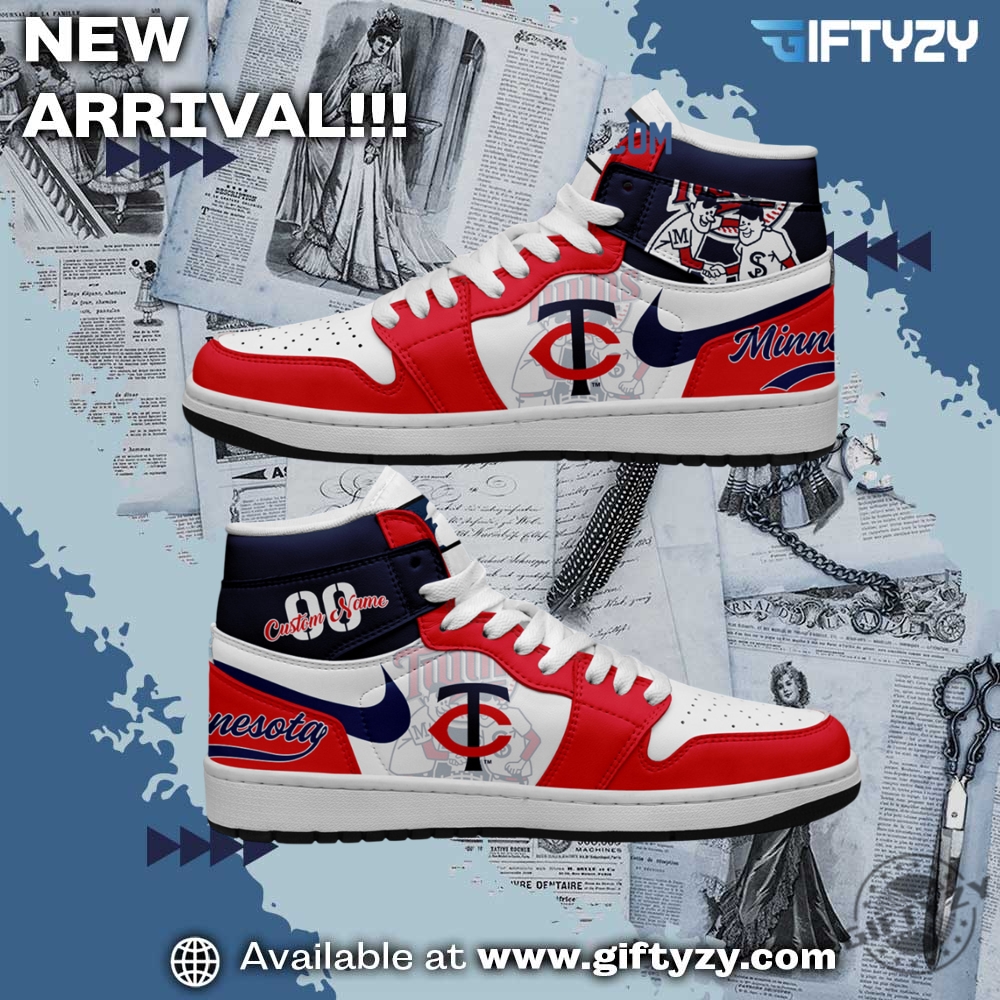 Minnesota Twins Mlb Baseball Team Personalized Air Jordan 1 Shoes