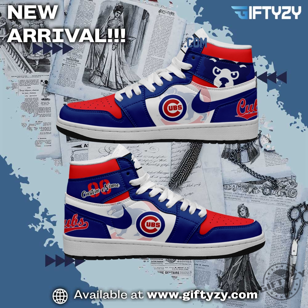 Chicago Cubs Mlb Baseball Team Personalized Air Jordan 1 Shoes