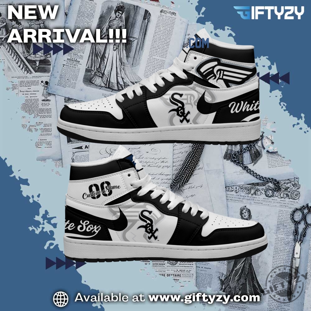 Chicago White Sox Mlb Baseball Team Personalized Air Jordan 1 Shoes