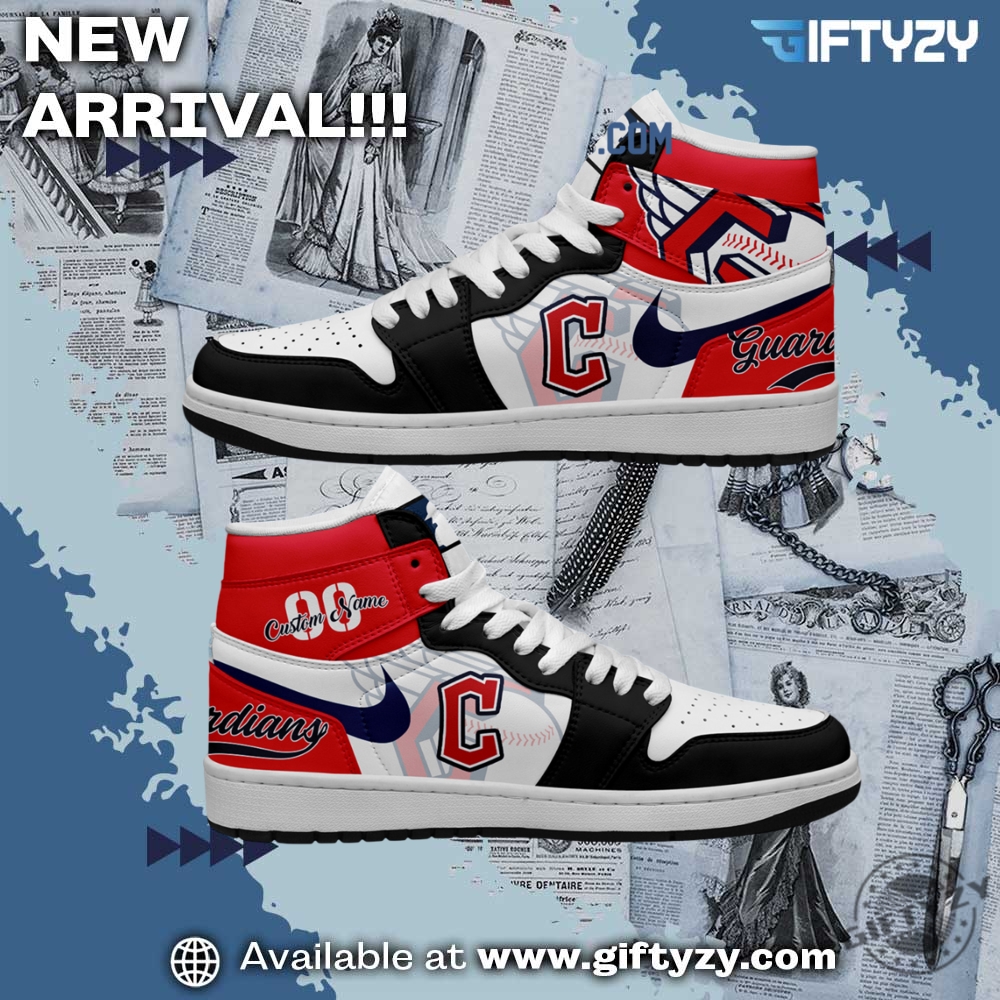 Cleveland Guardians Mlb Baseball Team Personalized Air Jordan 1 Shoes