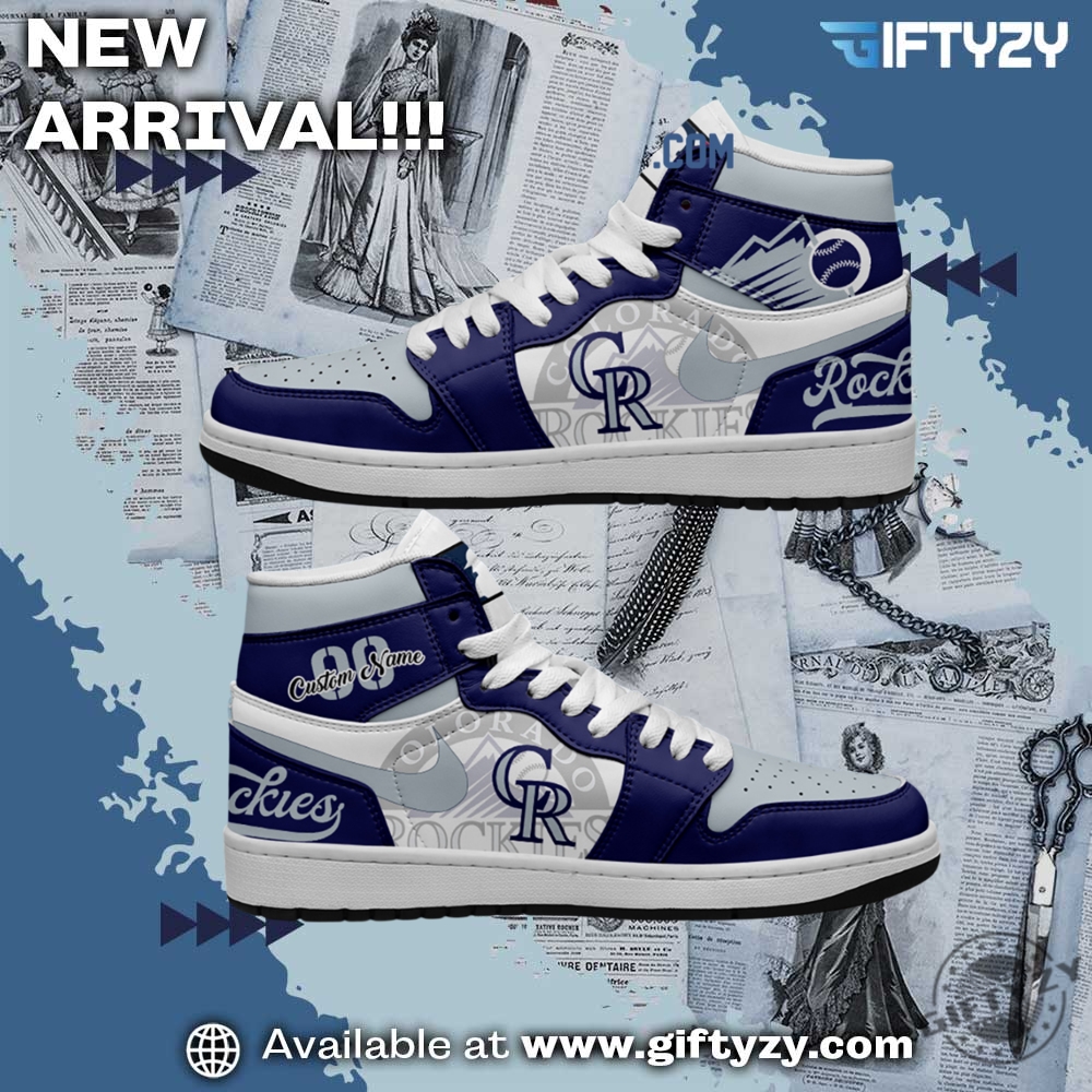 Colorado Rockies Mlb Baseball Team Personalized Air Jordan 1 Shoes