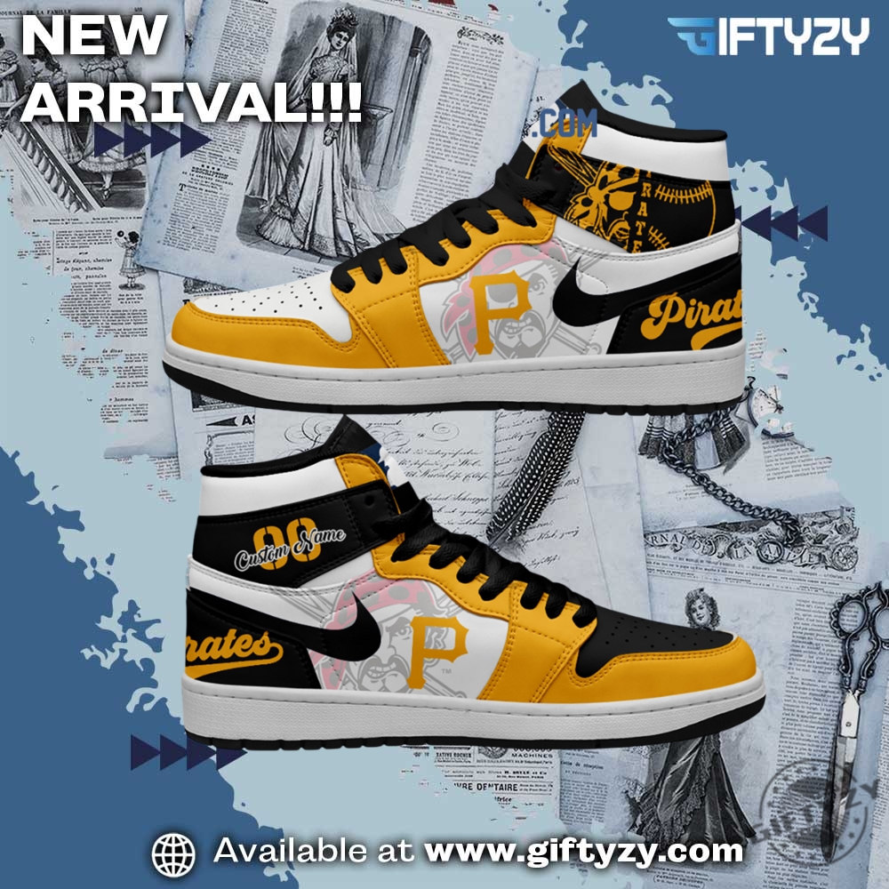 Pittsburgh Pirates Mlb Baseball Team Personalized Air Jordan 1 Shoes