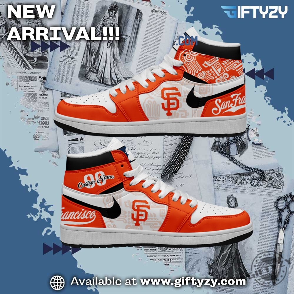 San Francisco Giants Mlb Baseball Team Personalized Air Jordan 1 Shoes